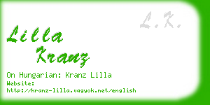 lilla kranz business card